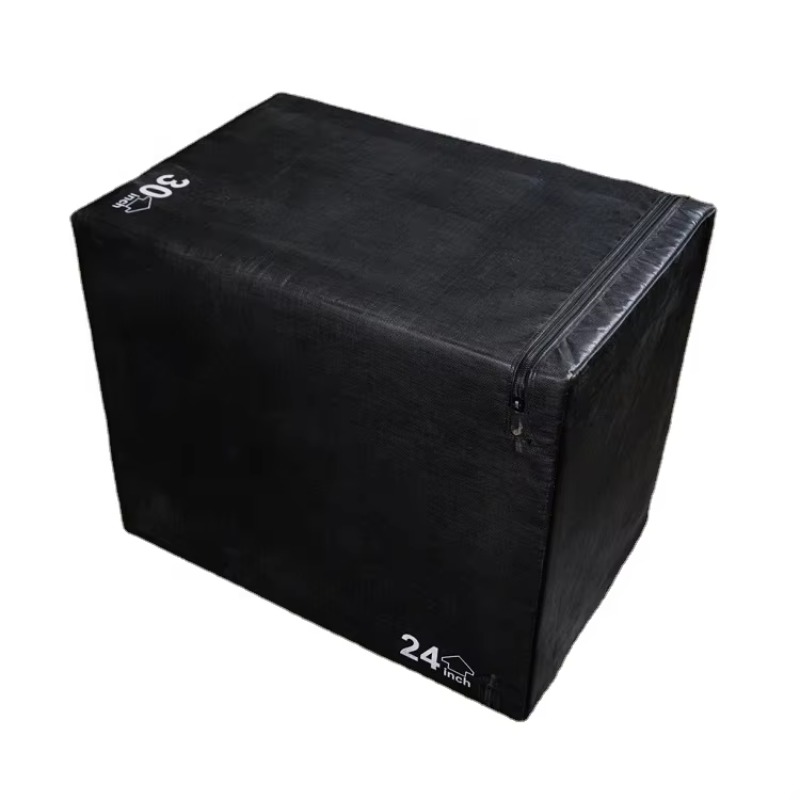 Box Jump Plyo - กล่องพลโยโฟมนุ่มปรับระดับได้ ปี 2026 สีดำ กันลื่น อุปกรณ์ออกกำลังกายสำหรับกระโดด