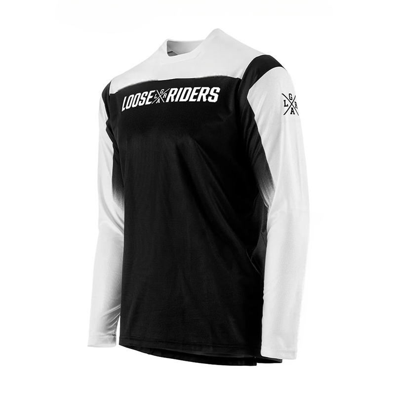 Crossfit Gear Men - เสื้อเจอร์ซีย์สำหรับนักปั่นจักรยานเสือภูเขาแบบยูนิเซ็กส์ รุ่น Loose Riders สำหรับผู้ชายและผู้หญิง เหมาะสำหรับการแข่งขันครอสคันทรี