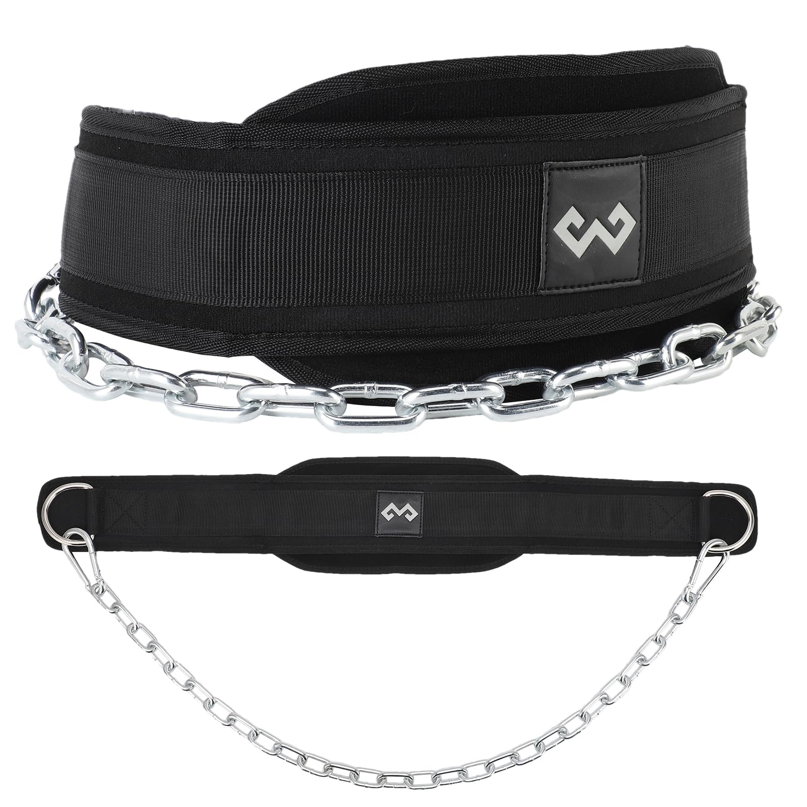 Crossfit Workout Gear - เข็มขัดสําหรับยกน้ําหนักออกกําลังกาย Pull Ups เข็มขัดโซ่ Neoprene เอว