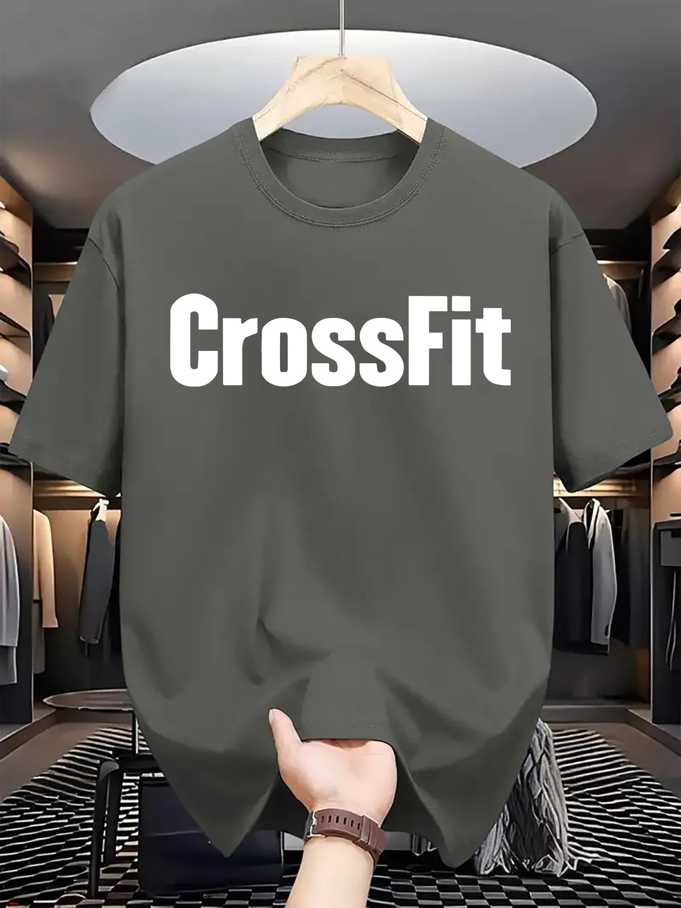 Crossfit Mayhem - เสื้อยืดแขนสั้นคอกลมผ้าฝ้าย 100% สำหรับผู้ชาย สวมใส่สบาย พิมพ์ลายตัวอักษร เหมาะสำหรับออกกำลังกายและสวมใส่ลำลองในฤดูร้อน
