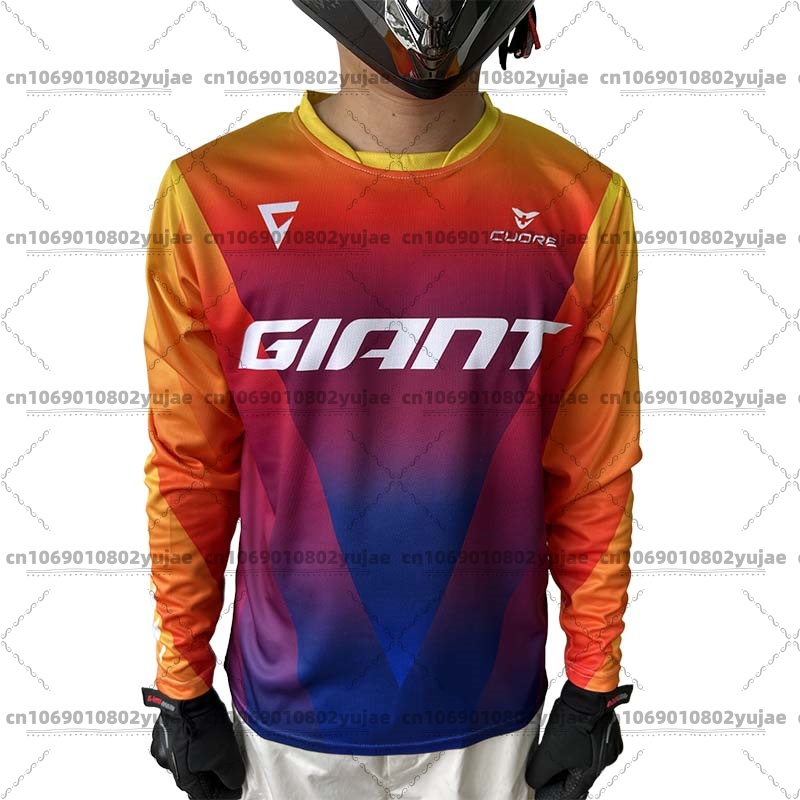 Crossfit Gear Men - เสื้อเจอร์ซีย์จักรยานเสือภูเขาแขนยาวสำหรับผู้ชาย รุ่น Real Shot BMX ครอสคันทรี