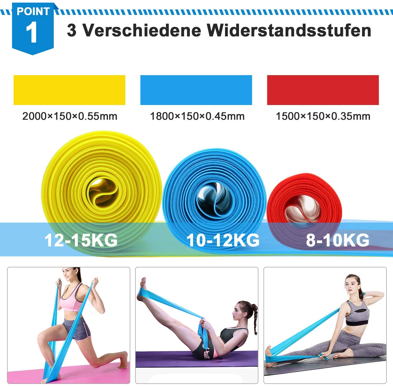 วงออกกําลังกายยืดหยุ่น 3 ชิ้นว - Crossfit Workout Gear บทวิจารณ์และราคา