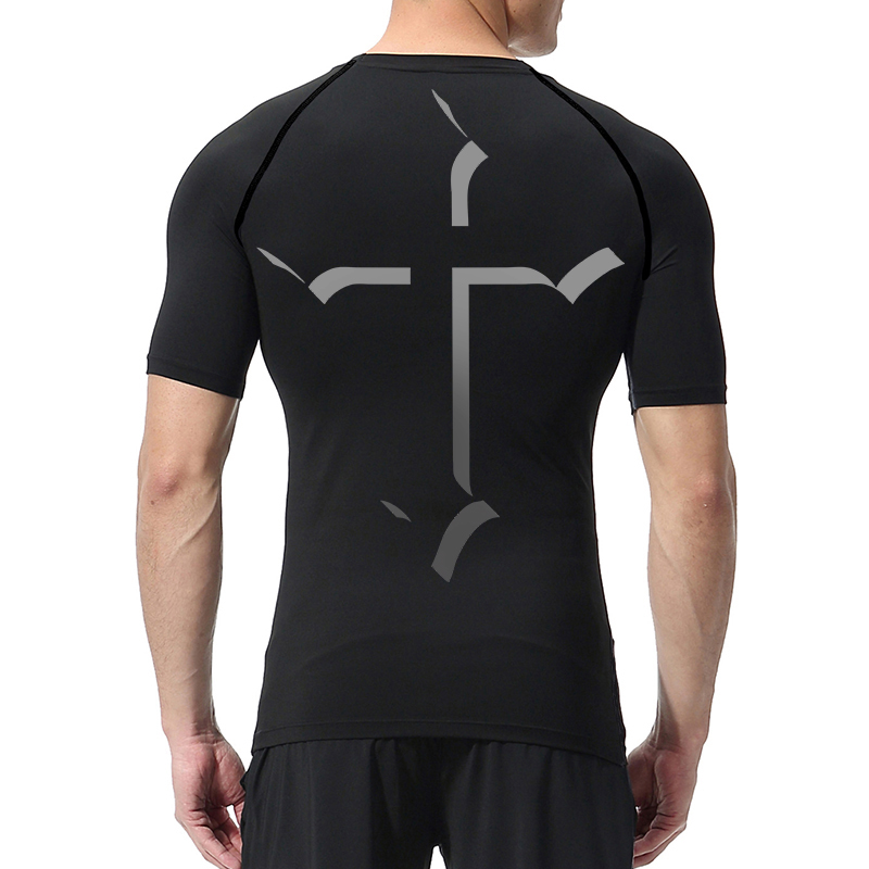 เสื้อรัดรูปพิมพ์ลายกากบาทสำหรั - Crossfit Gym บทวิจารณ์และราคา