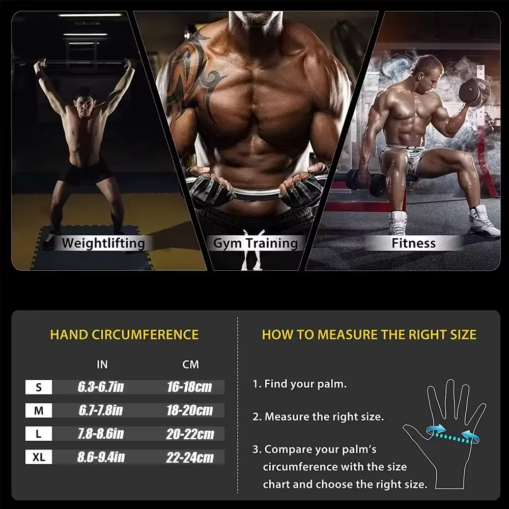 1 คู่ Half Finger GYM Fitness  - Crossfit Workout Gear บทวิจารณ์และราคา