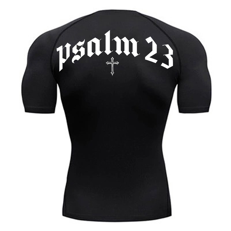 Psalm 23เสื้อรัดรูปพิมพ์ลายกาก - Crossfit Gym บทวิจารณ์และราคา
